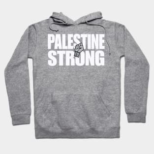 Palestine Strong - Keffiyeh Fist - Back Hoodie